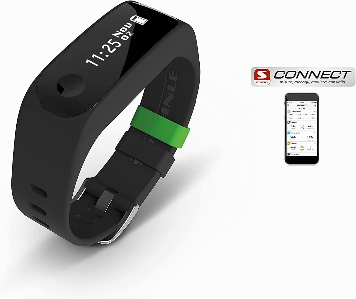 Soehnle Fit Connect 100 fitness tracker nero bluetooth