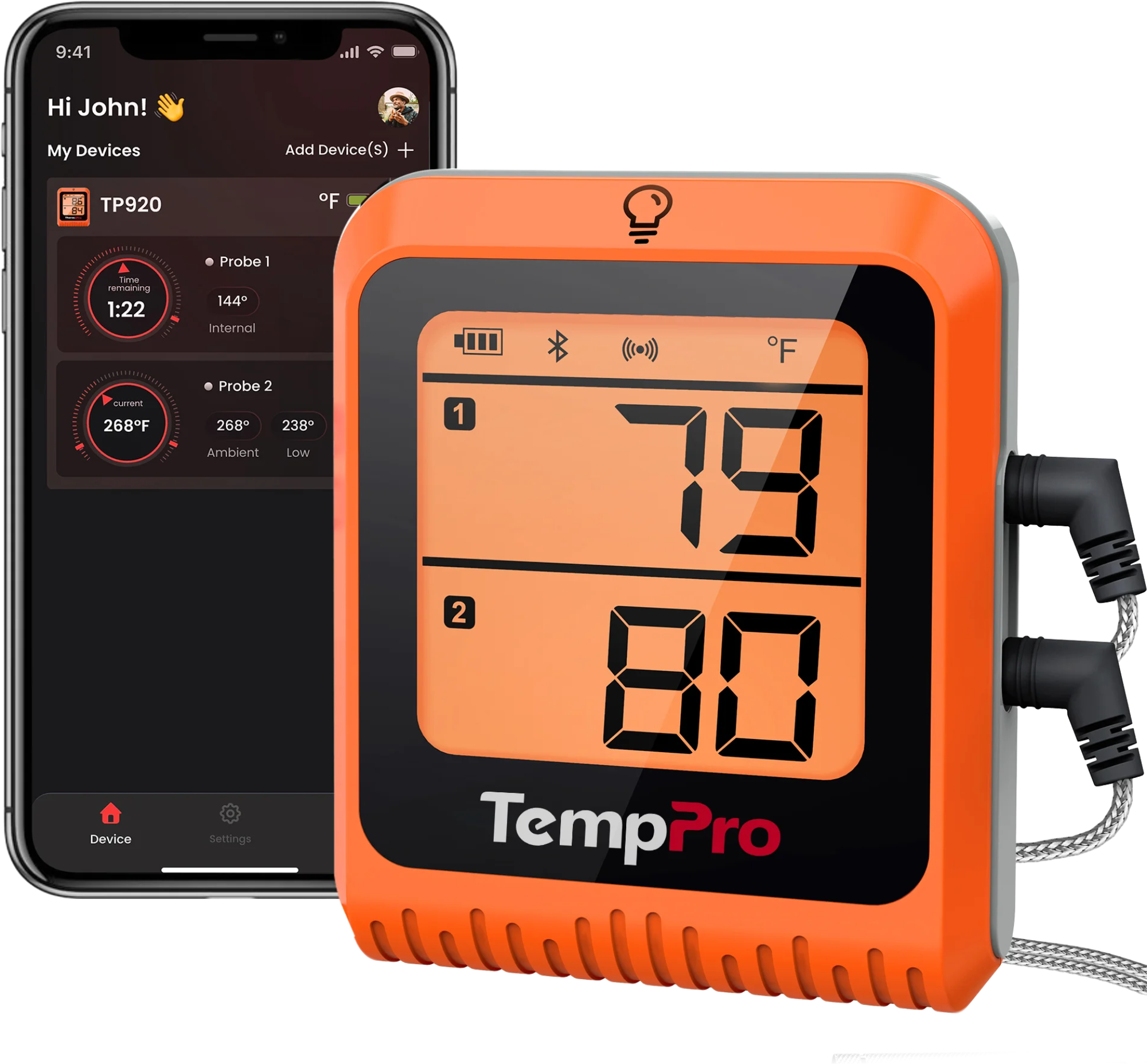 Temppro Pitmaster Kit termometro carne wireless 4 pezzi