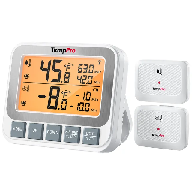TempPro TP210B termometro frigorifero wireless doppio sensore