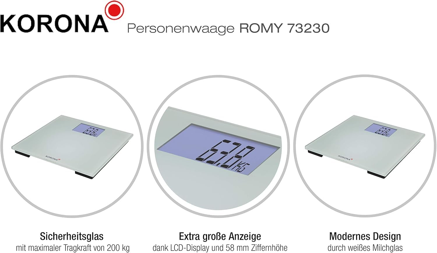 Korona Romy 73230 bilancia pesapersone 200 kg