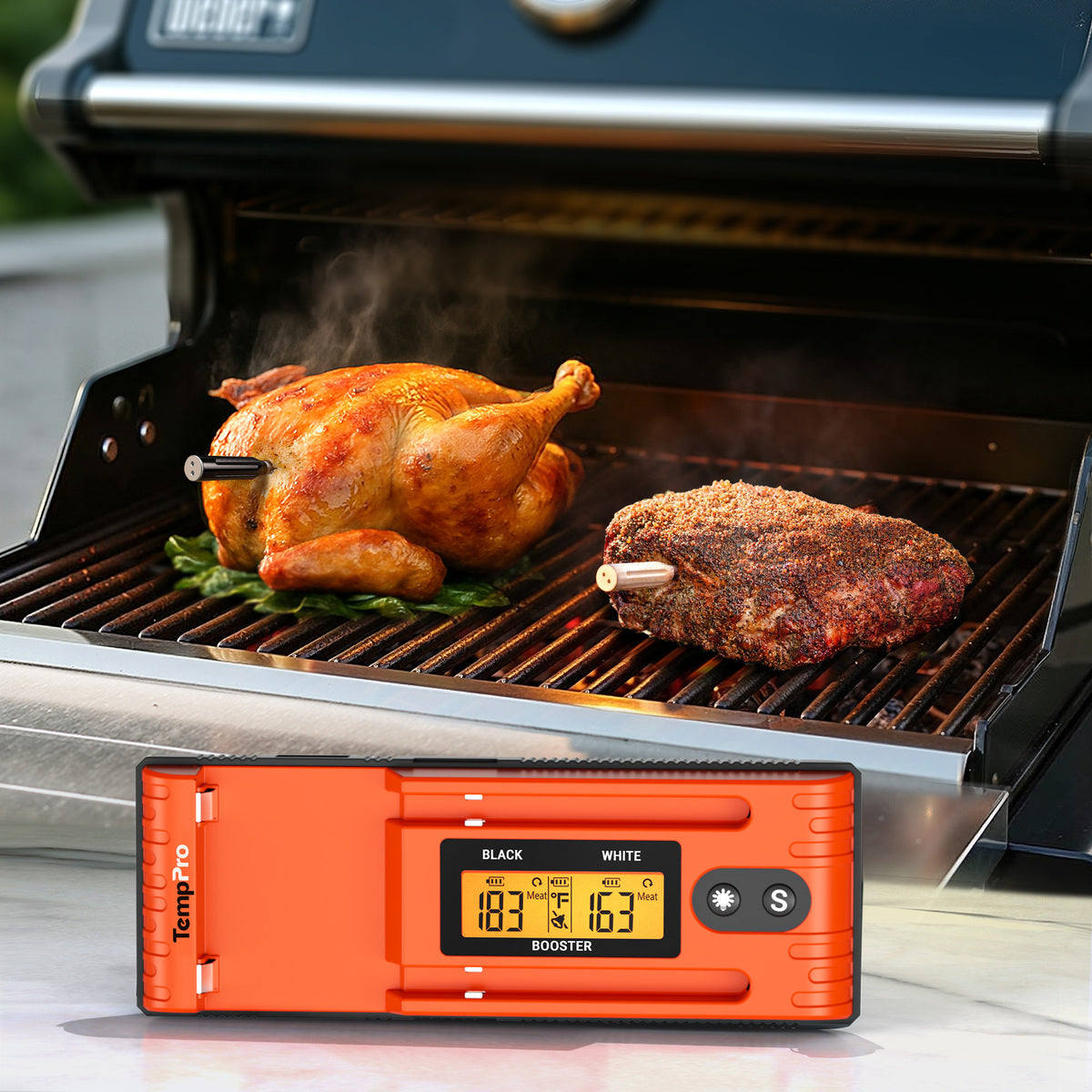 TempPro Twin TempSpike TP962 termometro carne doppia sonda