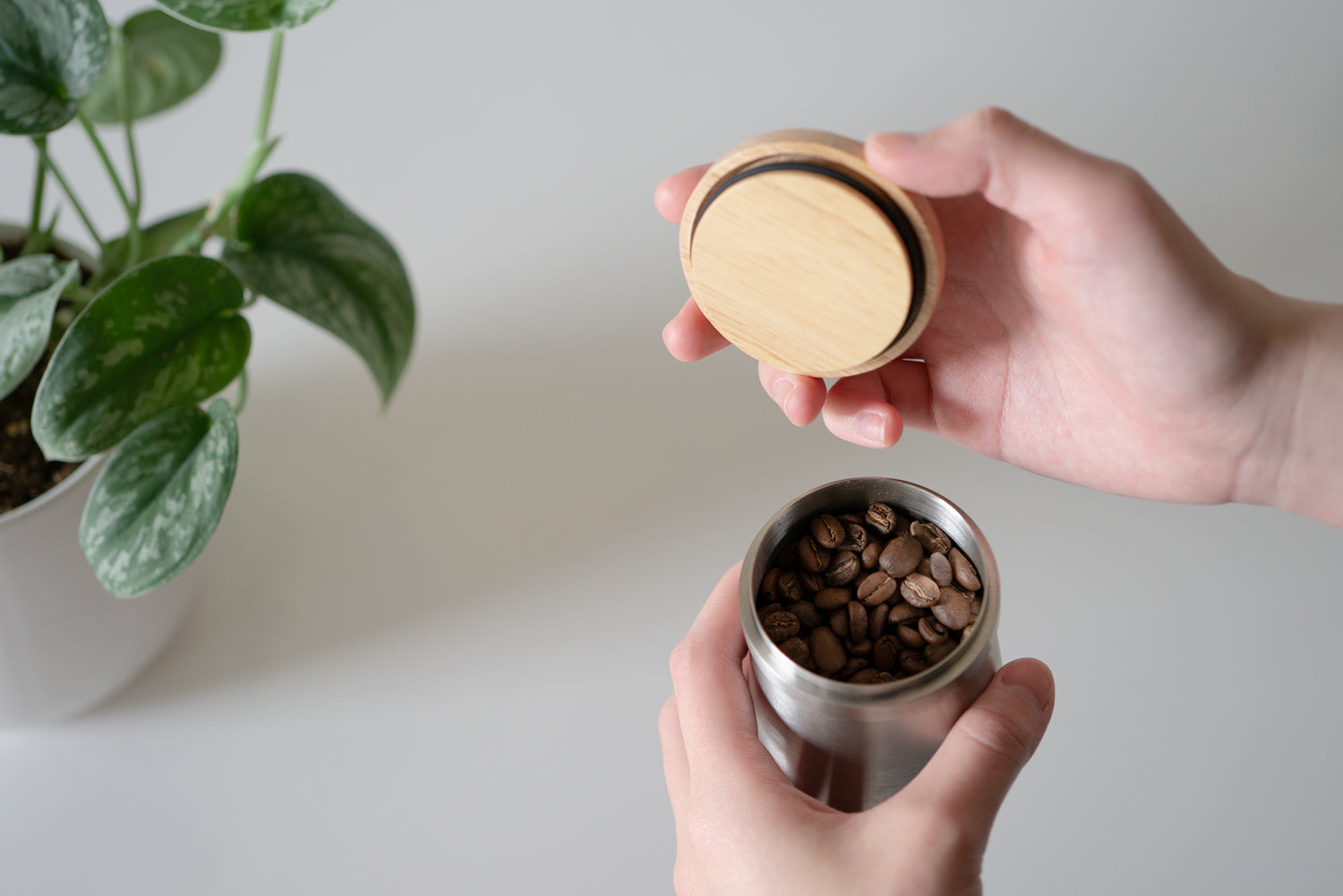Acaia Portafilter Medium dosing cup acciaio antistatico