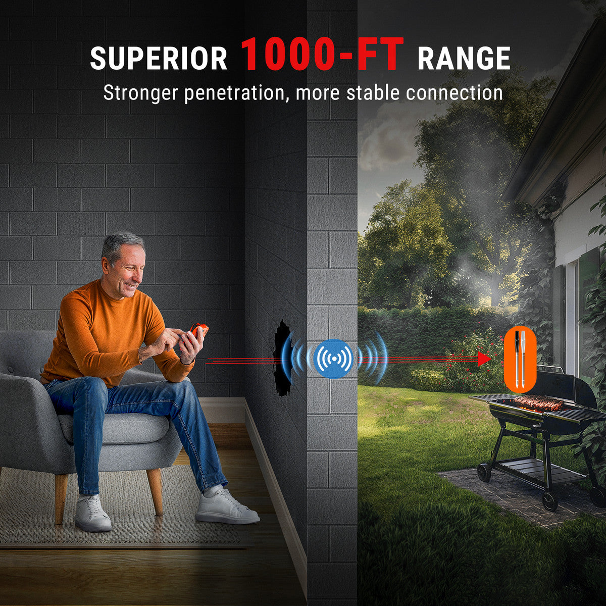 TempPro TempSpike XR TP862B termometro carne wireless 2 sonde