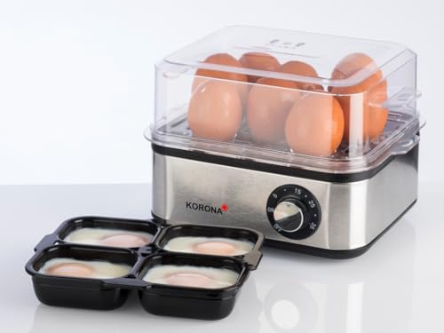 Korona 25303 Cuociuova a Vapore Acciaio Inox 16 Uova