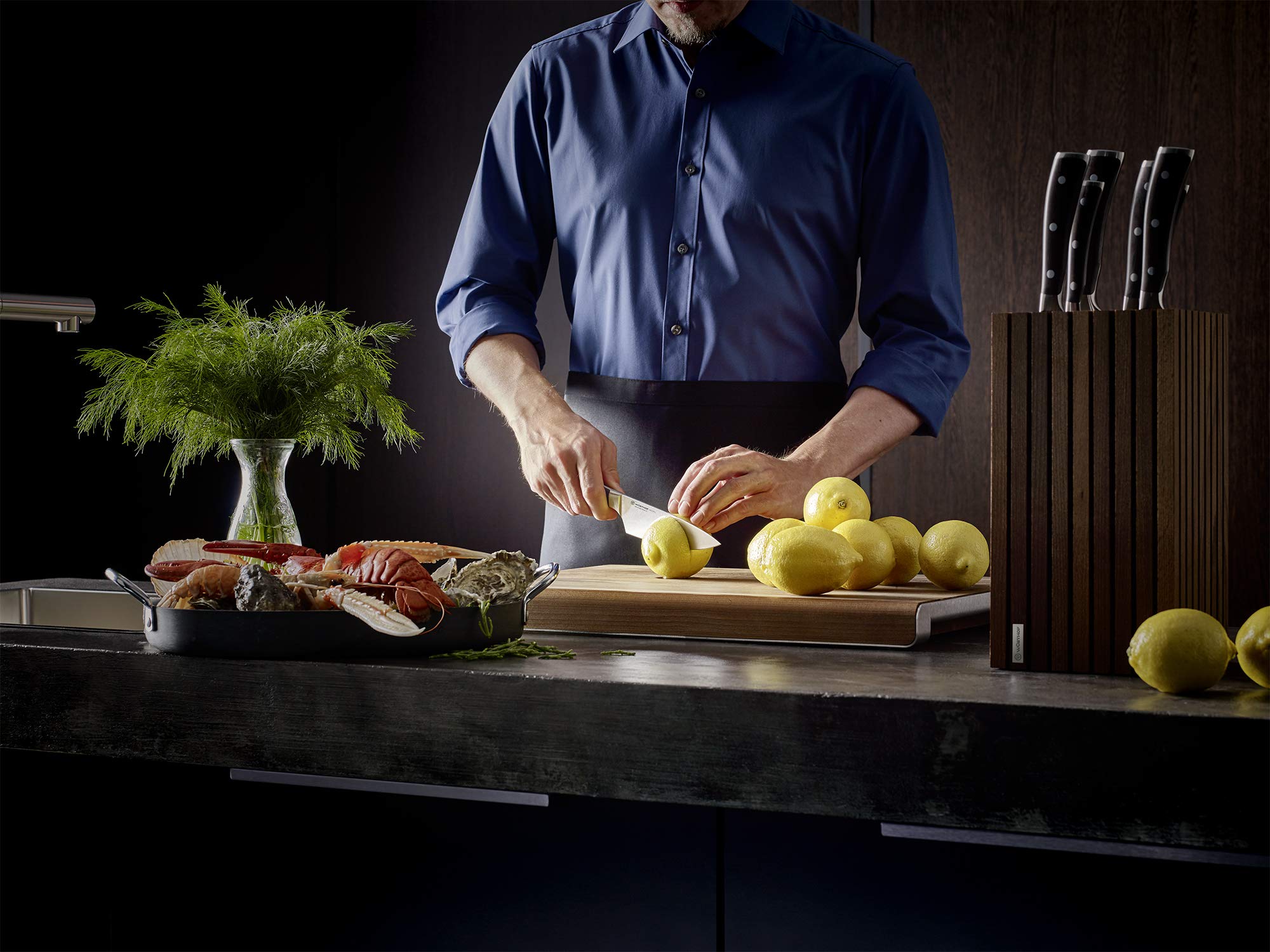 Wüsthof Ikon Set 3 Coltelli Cucina Forgiati 20cm