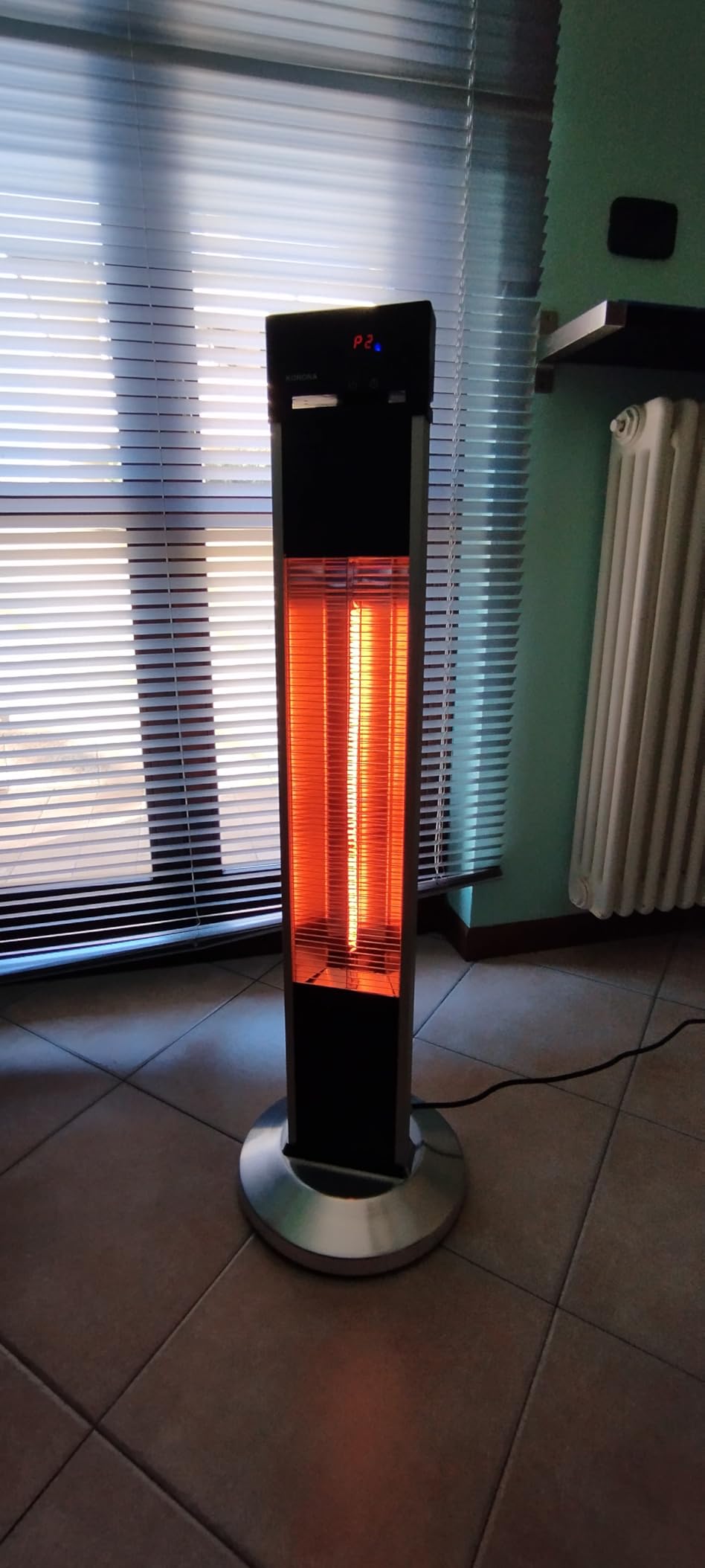 Korona 60000 stufa elettrica esterni 2000W carbonio