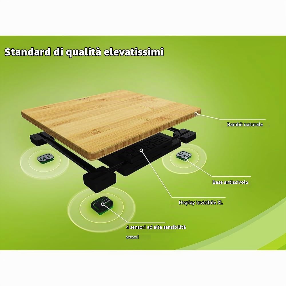 Soehnle Style Sense Bamboo Magic bilancia digitale bambù 180 kg