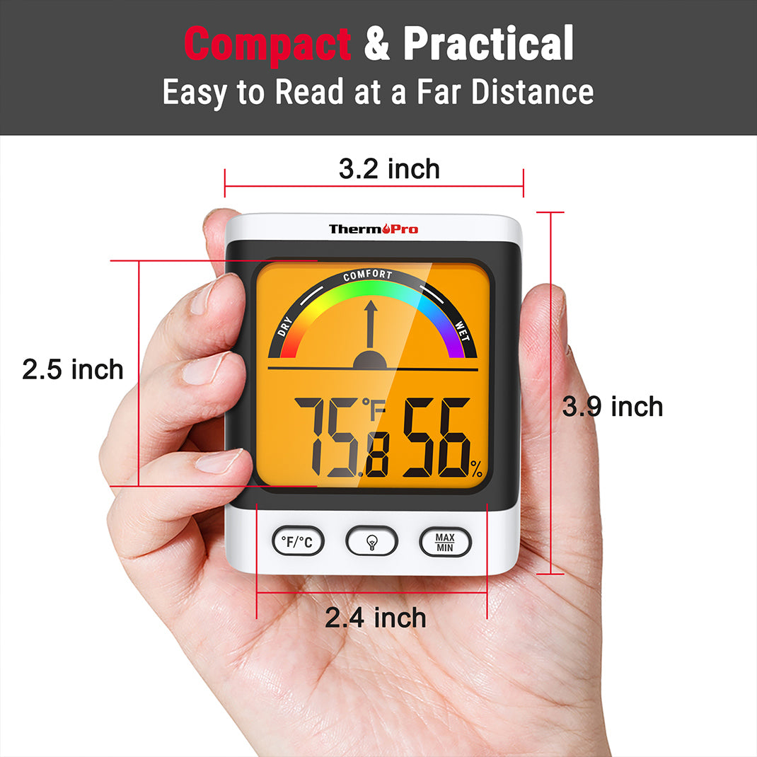 TempPro TP52W Termoigrometro Digitali Interni Preciso