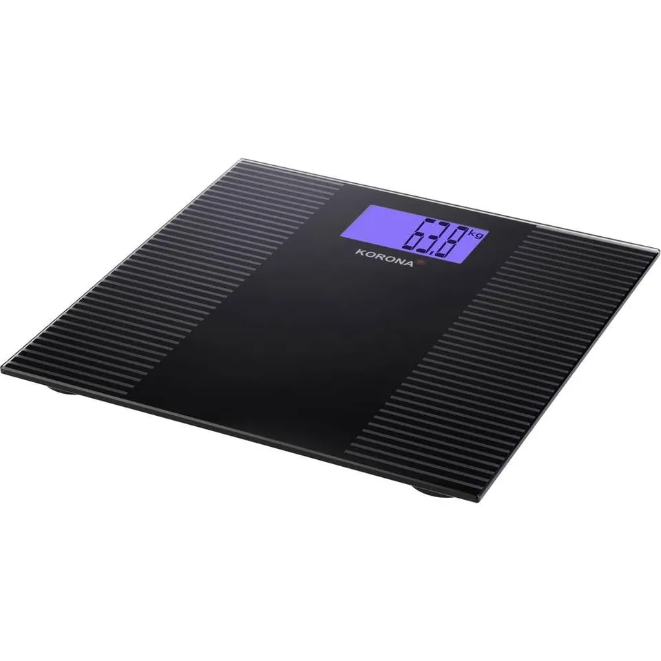Korona 78881 Ella Bilancia Pesapersone 200 Kg Vetro Nero