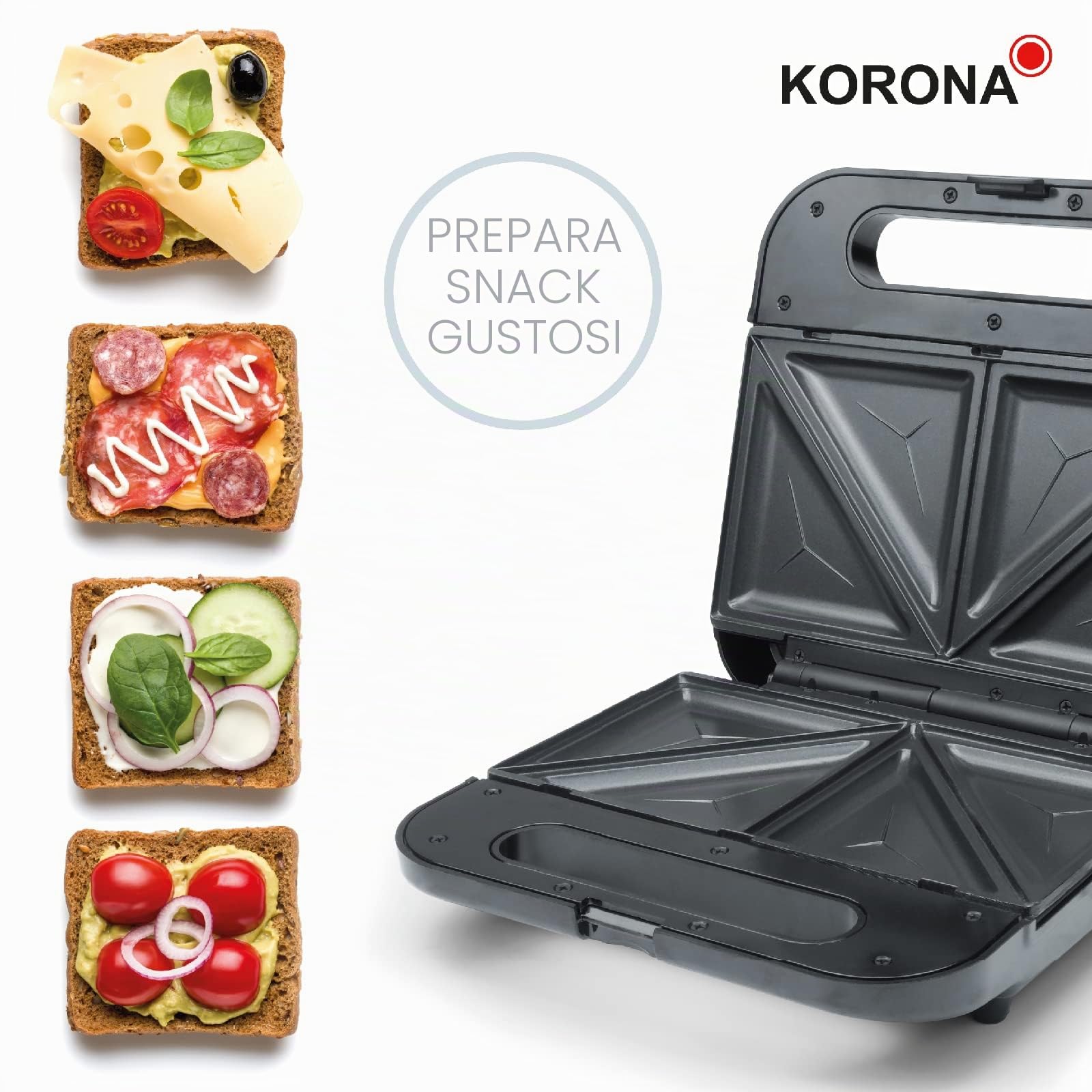 Korona 47019 sandwich maker XXL 750W antiaderente