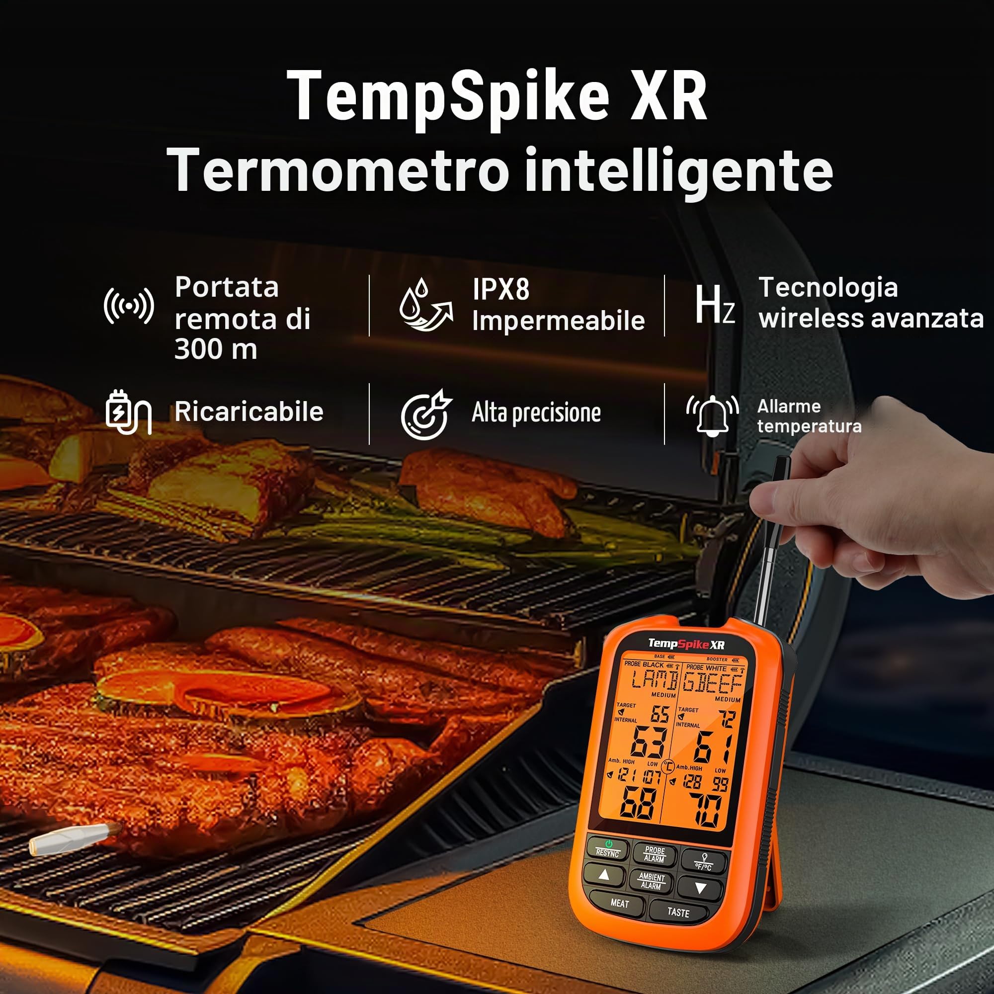 ThermoPro TempSpike TP862 XR termometro carne wireless 300 m
