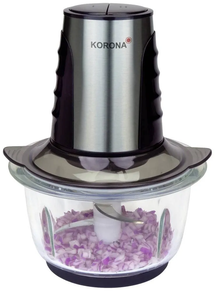 Korona 25005 Tritatutto 1,2 L nero 500 W vetro 4 lame