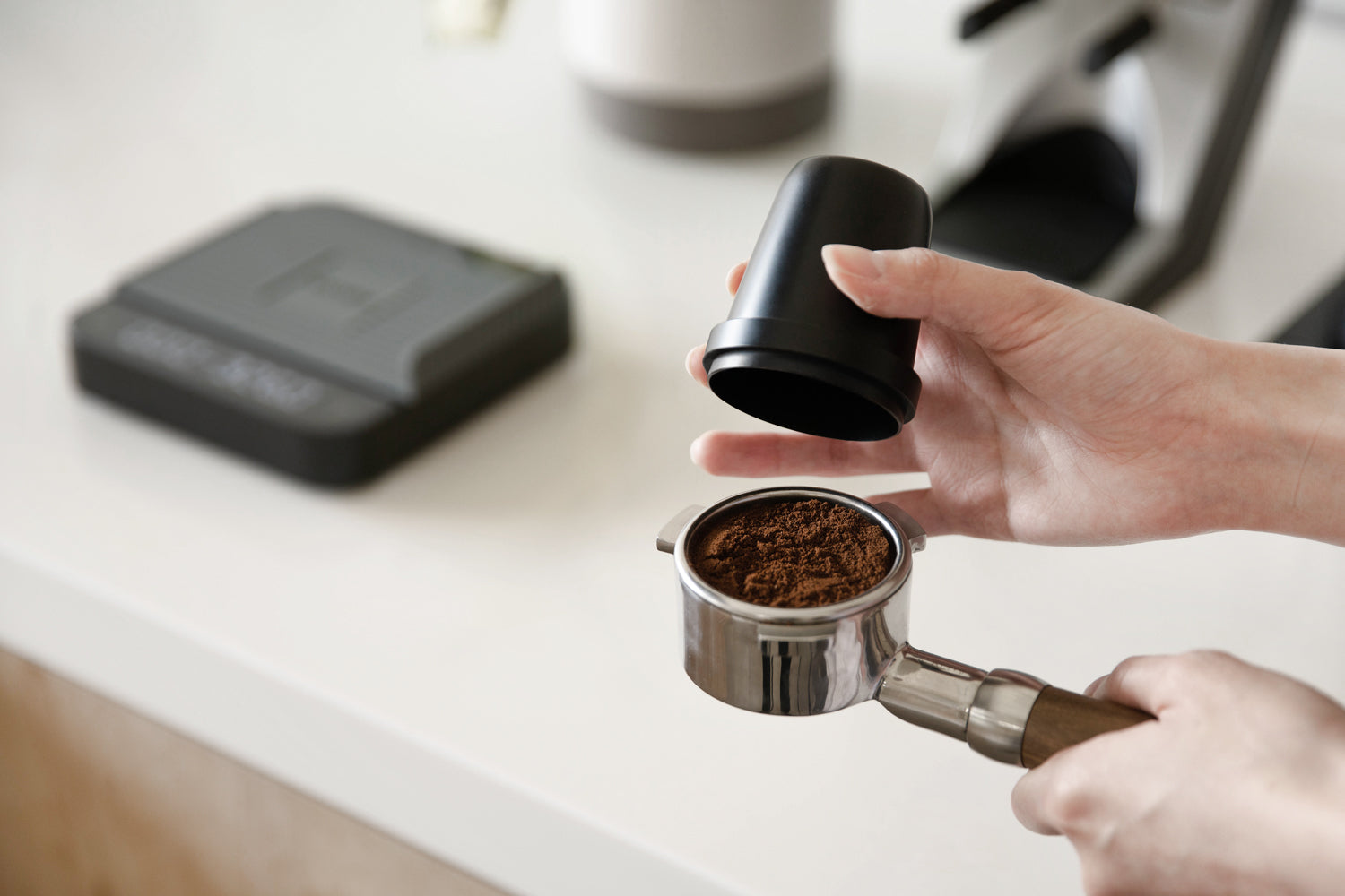 Acaia 53 mm Portafilter Dosing Cup dosatrice caffè bianca