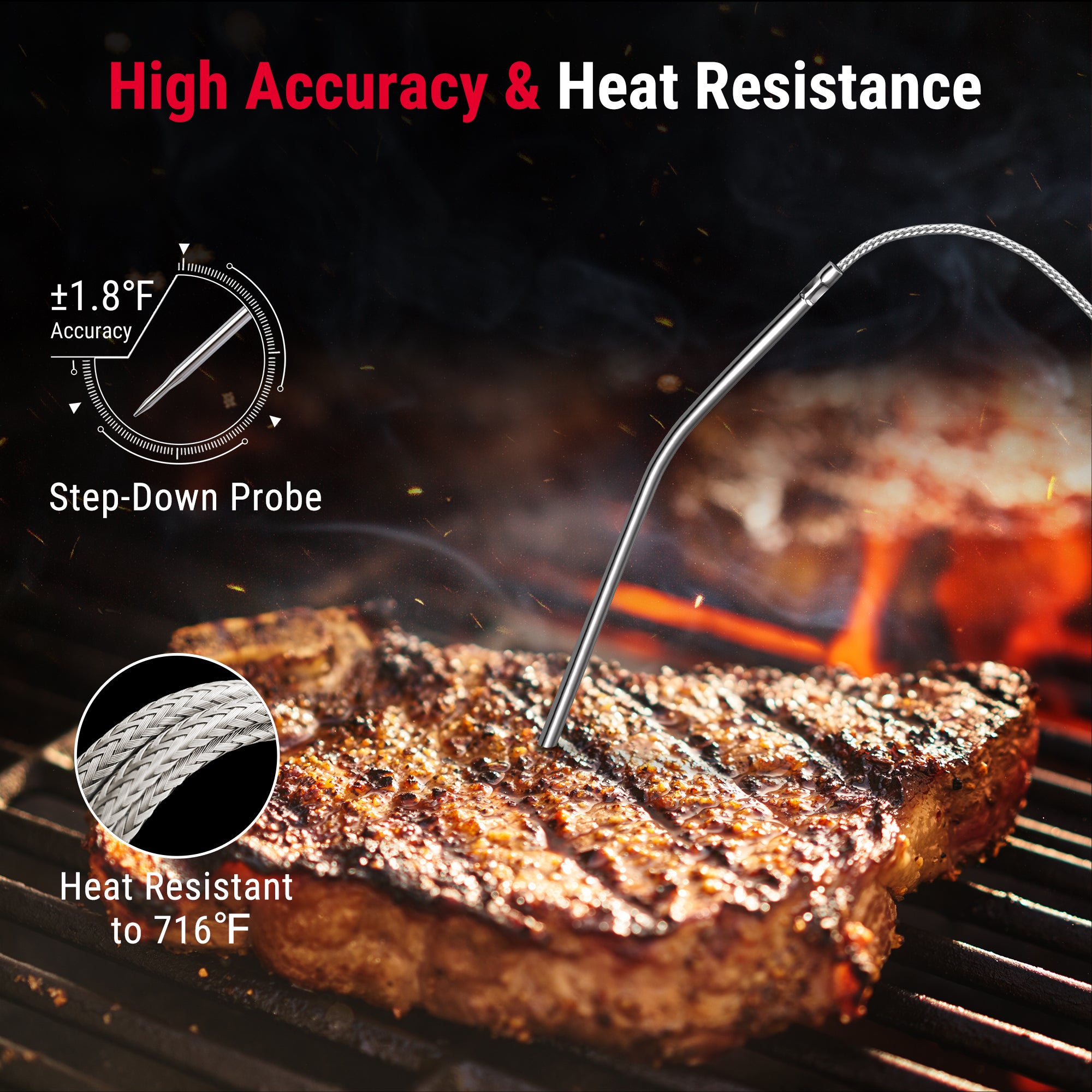 TempPro TP901W Termometro Carne Wireless Bluetooth