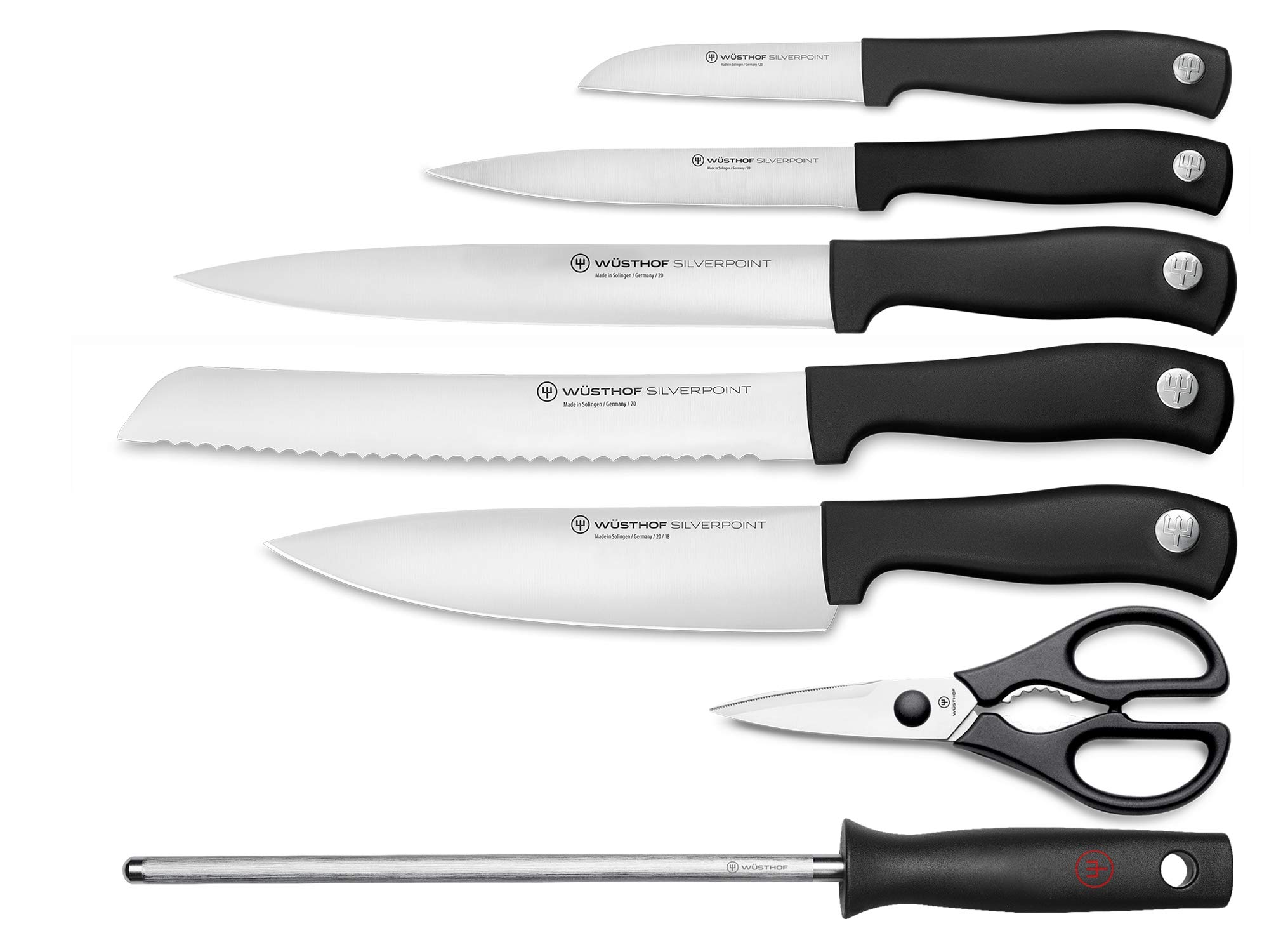 Wusthof Silverpoint blocco coltelli faggio 7 pezzi con acciaino