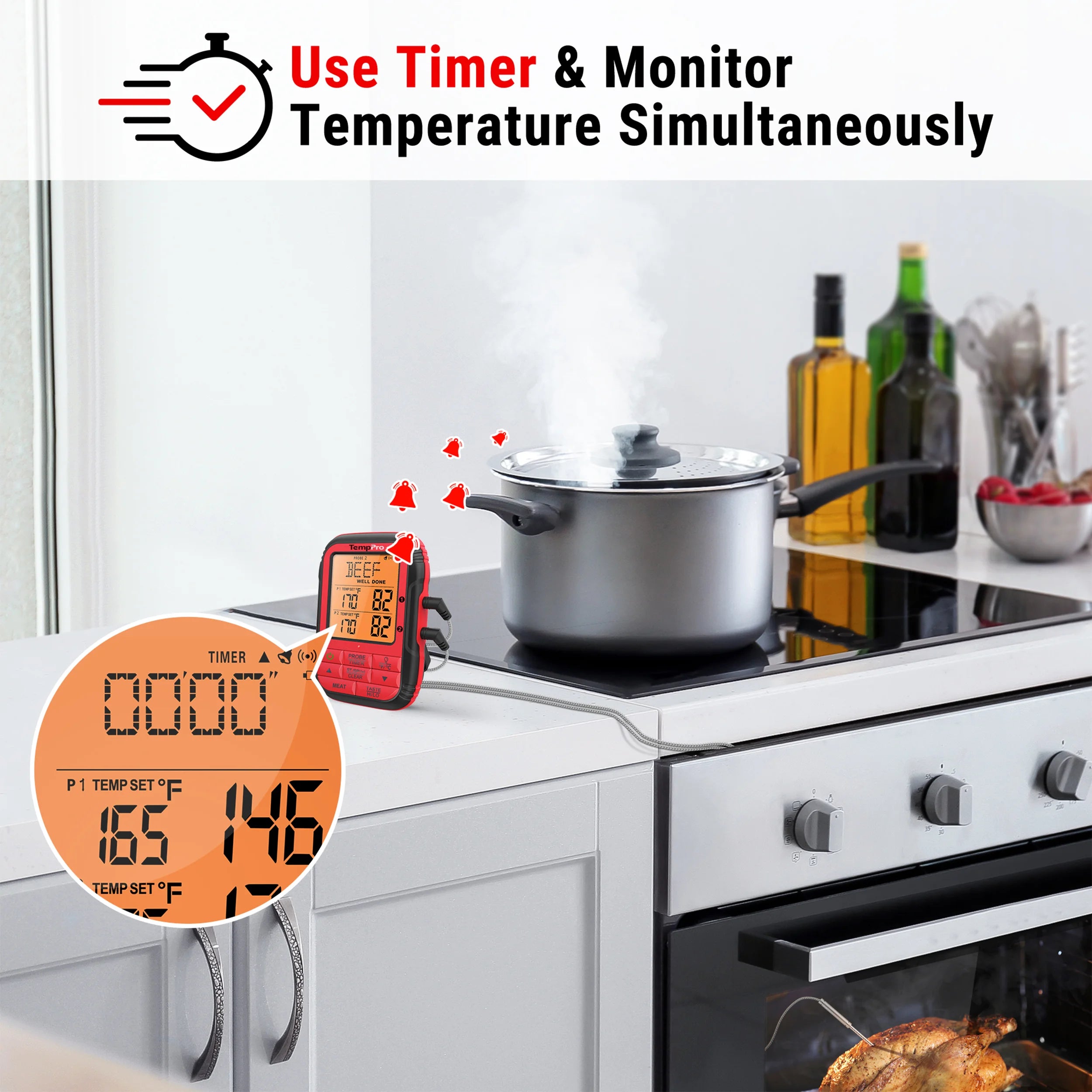 TempPro TempSync Plus TP828BW termometro carne wireless