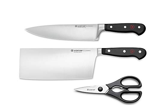 Wusthof Classic Set 3 Coltelli Cuoco Asiatico Forbice