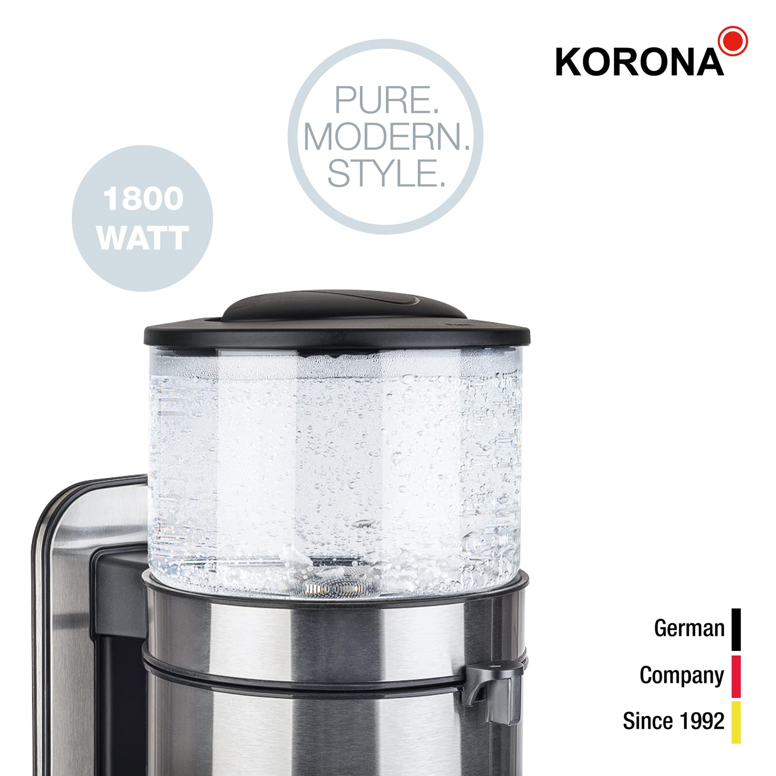 Korona 10295 macchina caffè filtro 1,25 l acciaio inox 10 tazze