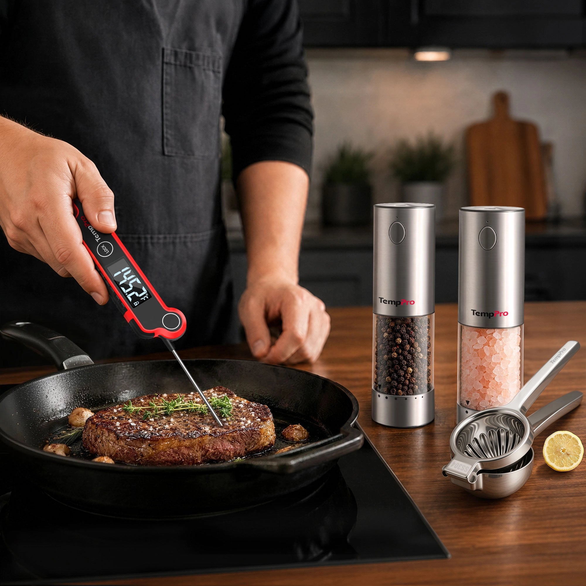 TempPro TP620 ALS150 termometro carne kit macinaspezie