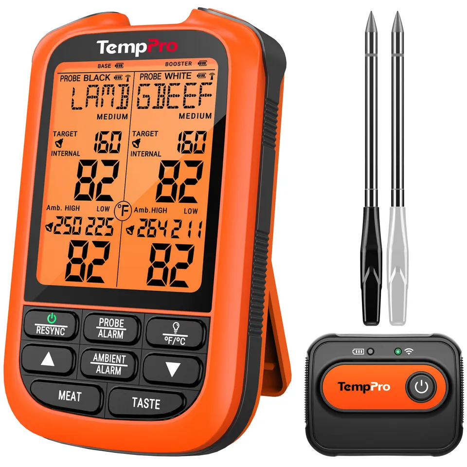 TempPro TempSpike XR TP863B termometro carne 2 sonde 2000 ft