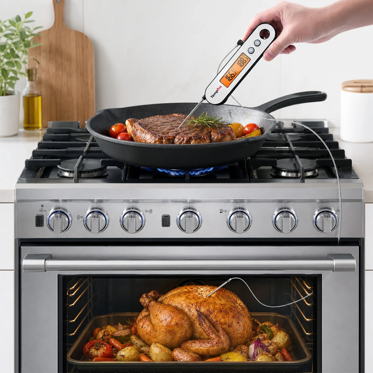TempPro TempSwift PLUS TP610 Termometro Carne Sonda Forno
