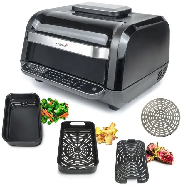 Korona 46160 Griglia Friggitrice ad Aria 6 L 8 in 1
