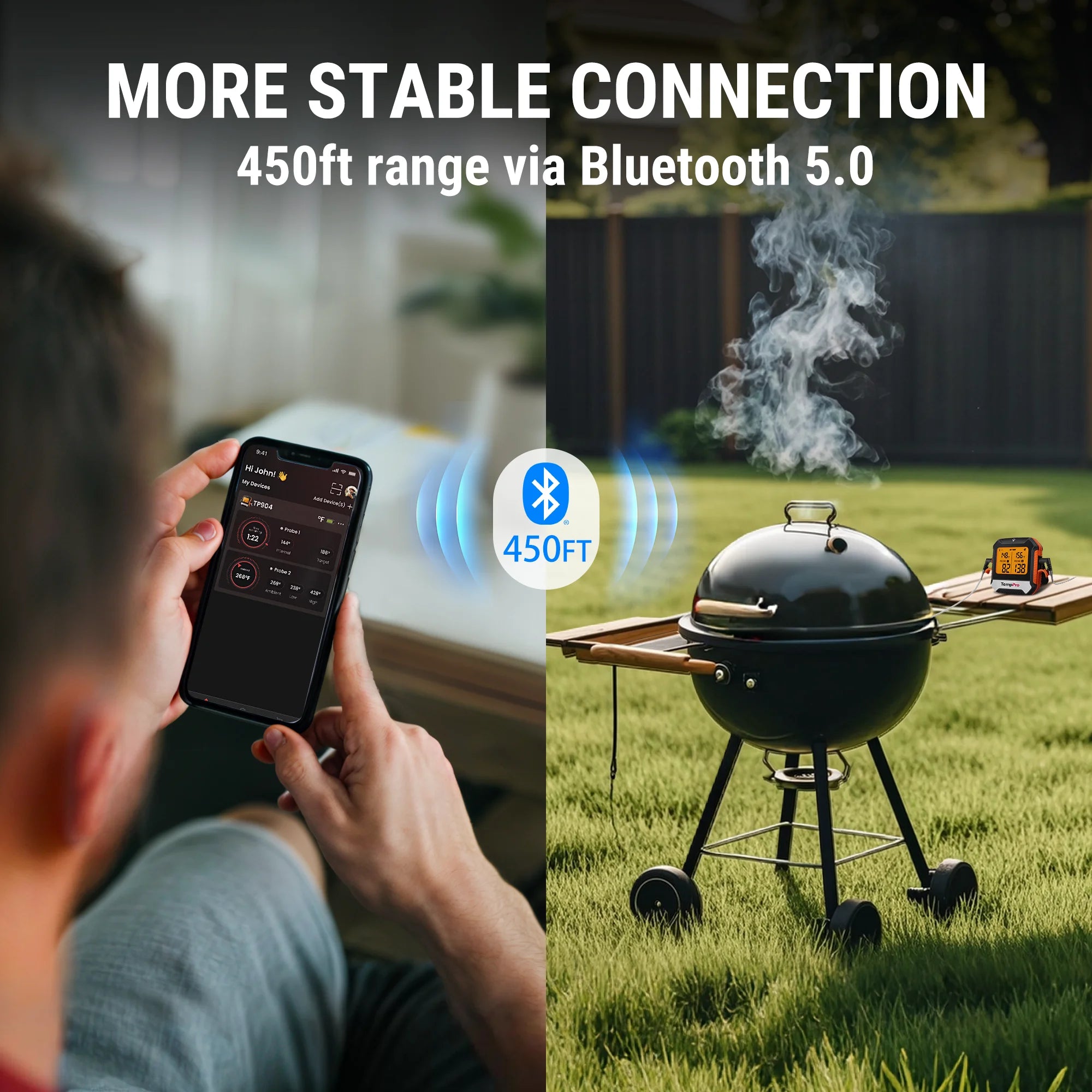 TempPro TP904 TP605 termometro carne bluetooth kit