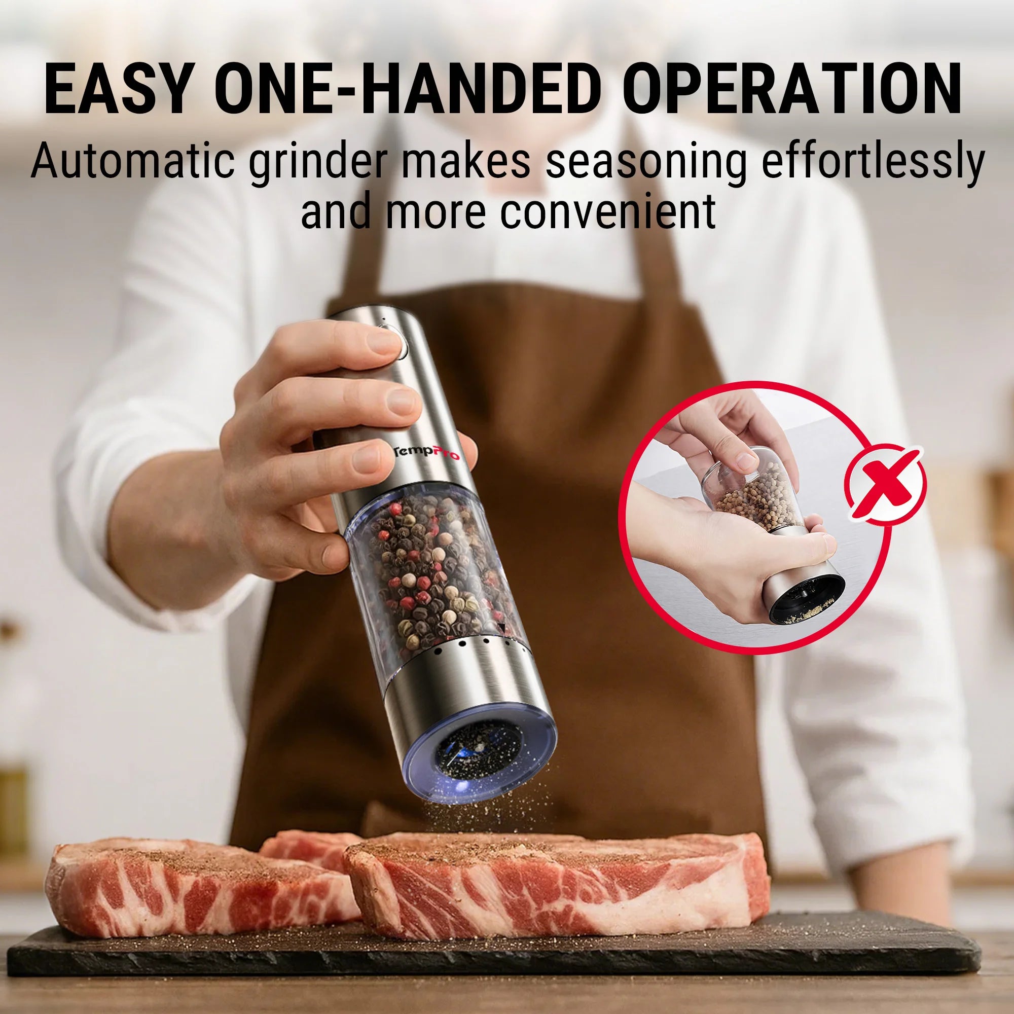 TempPro TP620 ALS150 termometro carne kit macinaspezie