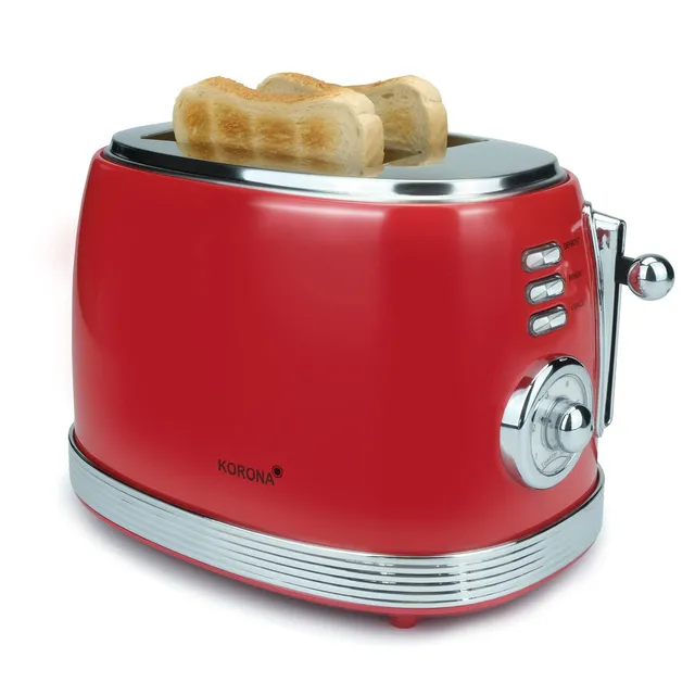 Korona 21668 Tostapane Retrò Rosso 2 Fette 850W