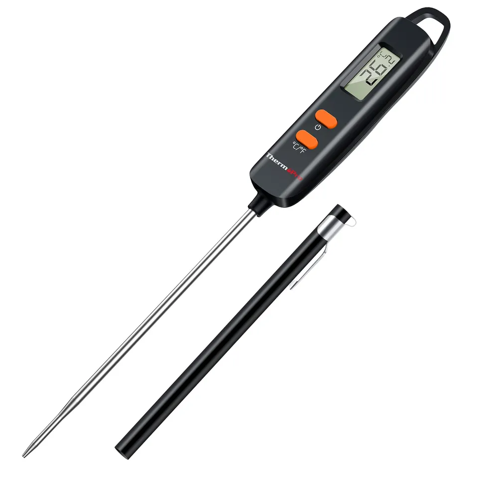 ThermoPro TP516 Termometro Cucina Istantaneo Nero 12 cm