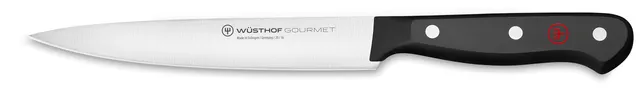 Wusthof Gourmet Coltello Prosciutto 16 cm Nero lama sottile