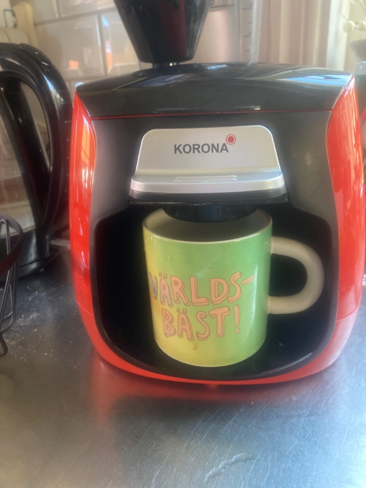 Korona 12208 Macchina Caffè Filtro Rossa 2 Tazze