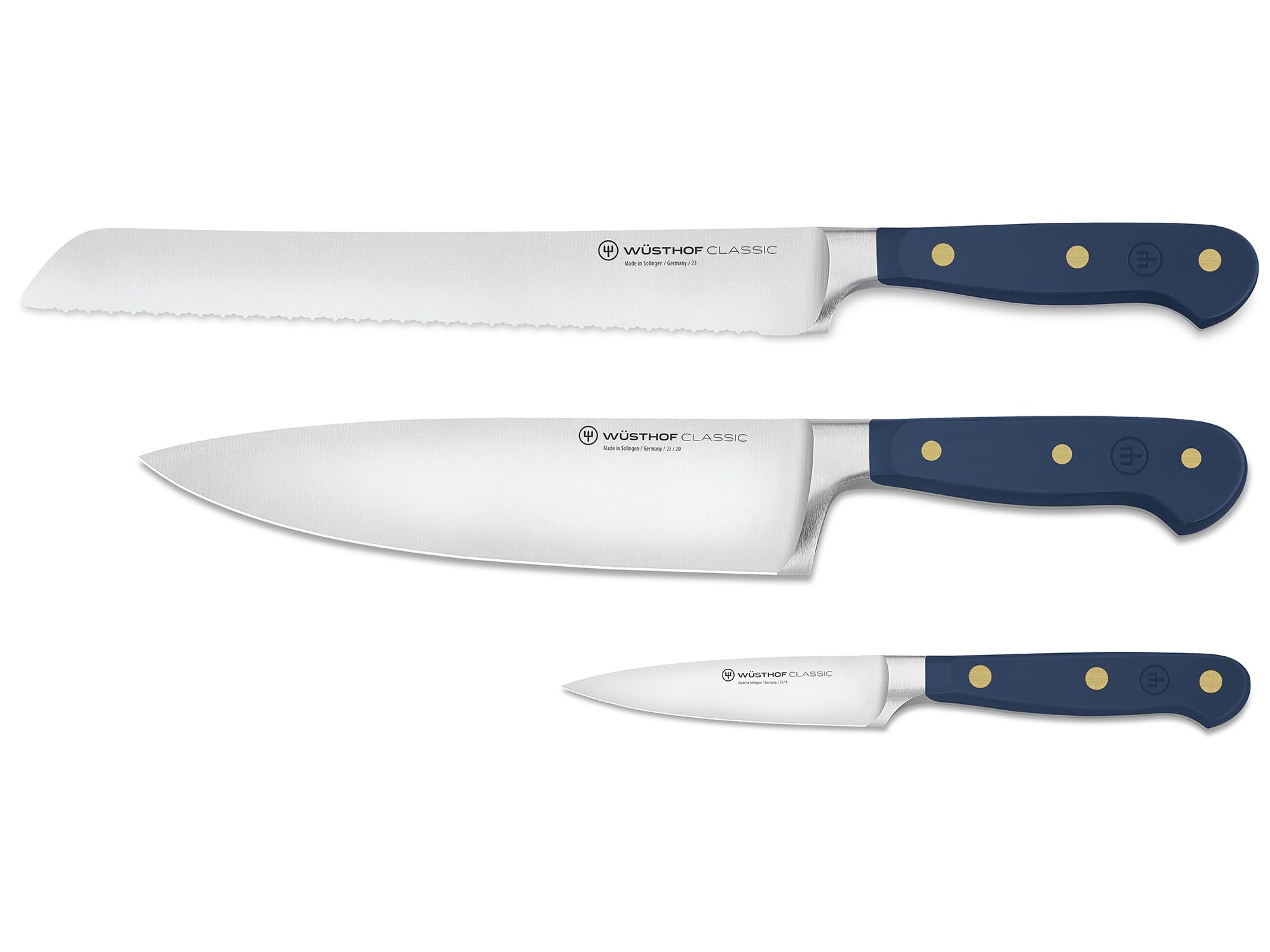 Wüsthof Classic Set 3 Coltelli Cucina Blu