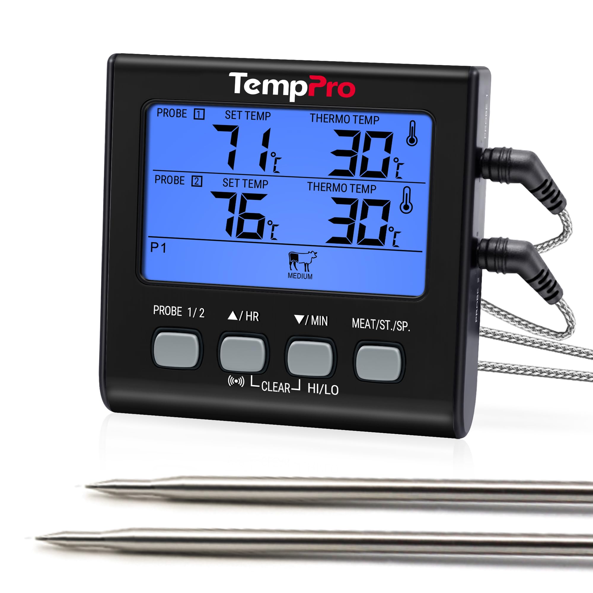 ThermoPro TP17 termometro cucina digitale doppia sonda 2 sonde