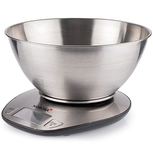 Korona Mila 75880 Bilancia Cucina 5 kg con Ciotola Acciaio