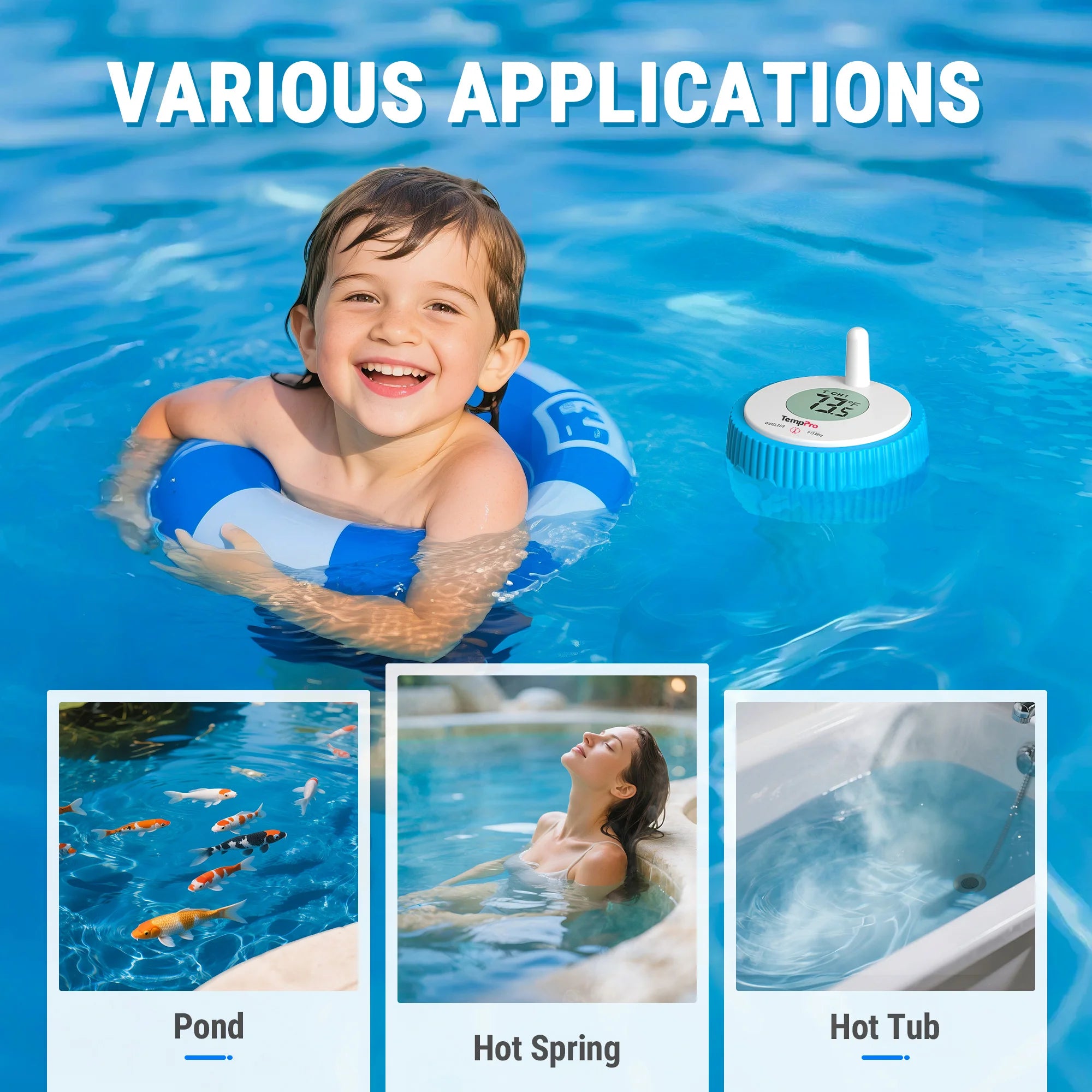TempPro TempAir PLUS TP211B termometro piscina wireless